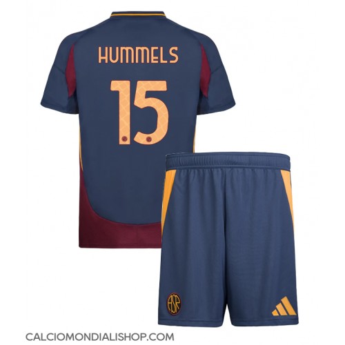 Maglie da calcio AS Roma Mats Hummels #15 Terza Maglia Bambino 2024-25 Manica Corta (+ Pantaloni corti)